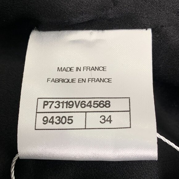 Chanel Black Textured Knit Zip-Up Jacket With Crystal Embellished Pockets - Picture 8 of 8